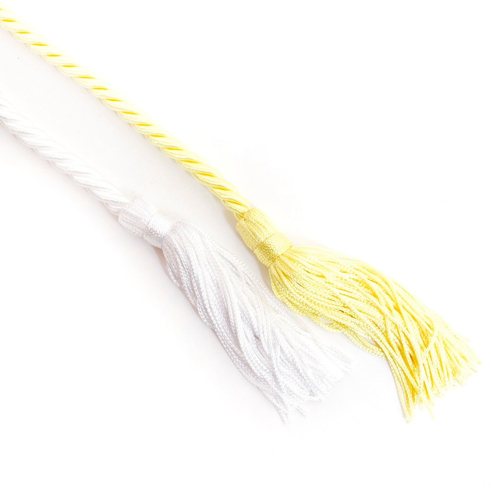 Ducks Spirit, Josten's, Honor Cord, Grad, Double Cord, 345111, Lemon/White